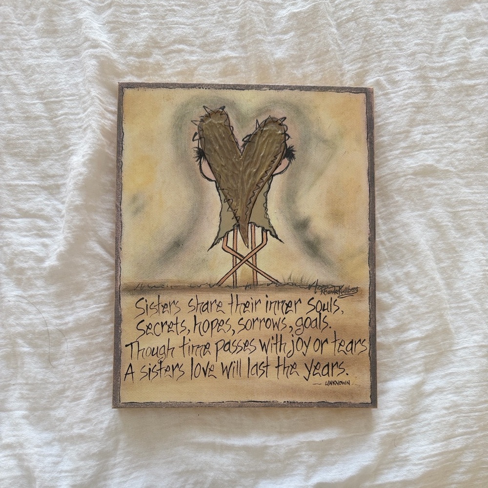 Inspirational Wall Art with Heart Design